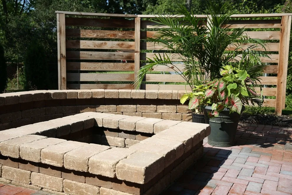 Hardscape and Brick Outdoor Living Area by Surroundings By Natureworks - Photo 13