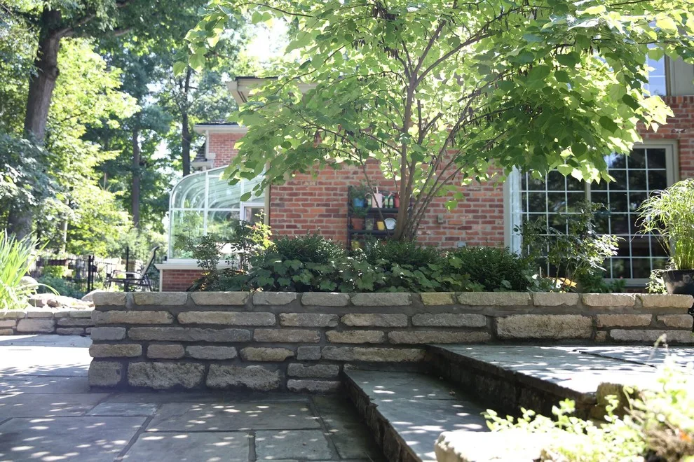 Hardscape and Brick Outdoor Living Area by Surroundings By Natureworks - Photo 14