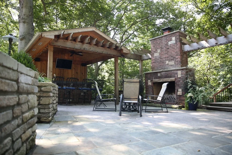 Hardscape and Brick Outdoor Living Area by Surroundings By Natureworks - Photo 4