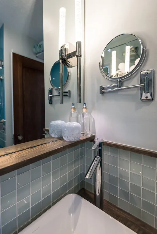 Shimmering Lustrolite Bathroom by Dana King Design Build Remodeling - Photo 2