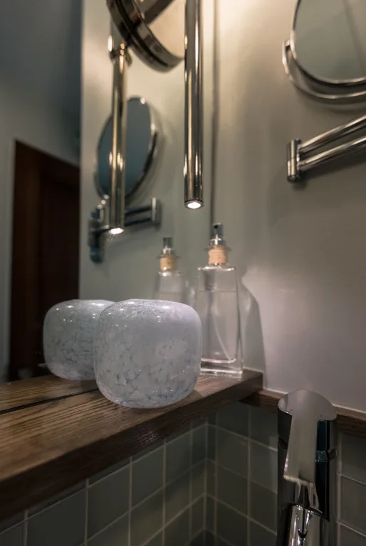 Shimmering Lustrolite Bathroom by Dana King Design Build Remodeling - Photo 5