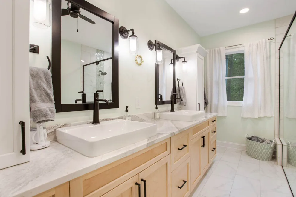 Upscale Main Bathroom | Townville SC by Ferguson Builders - Photo 4