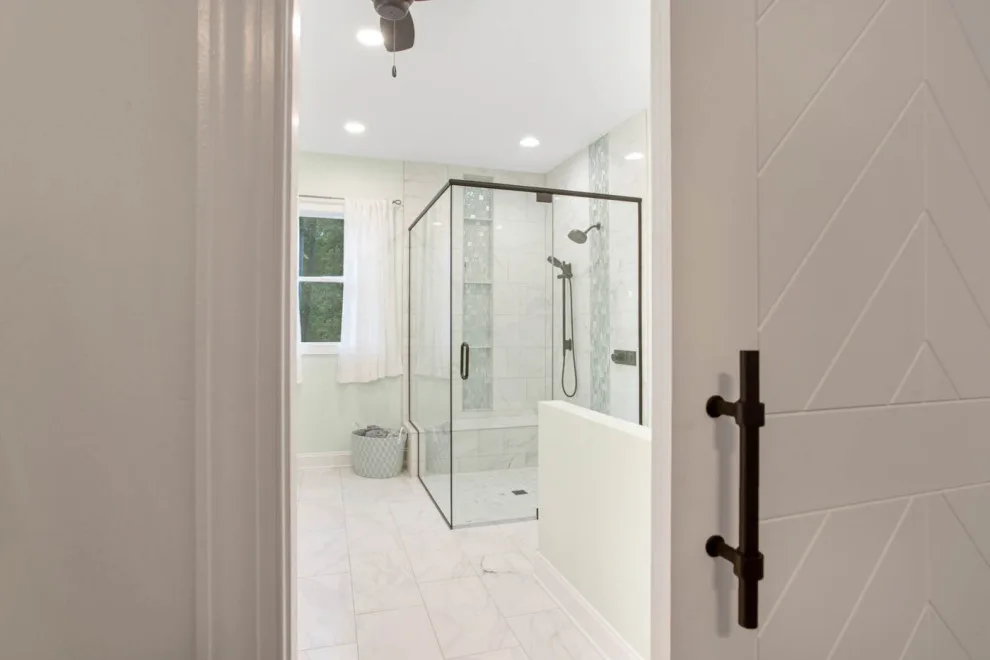Upscale Main Bathroom | Townville SC by Ferguson Builders - Photo 5