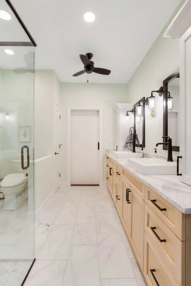 Upscale Main Bathroom | Townville SC by Ferguson Builders - Photo 2