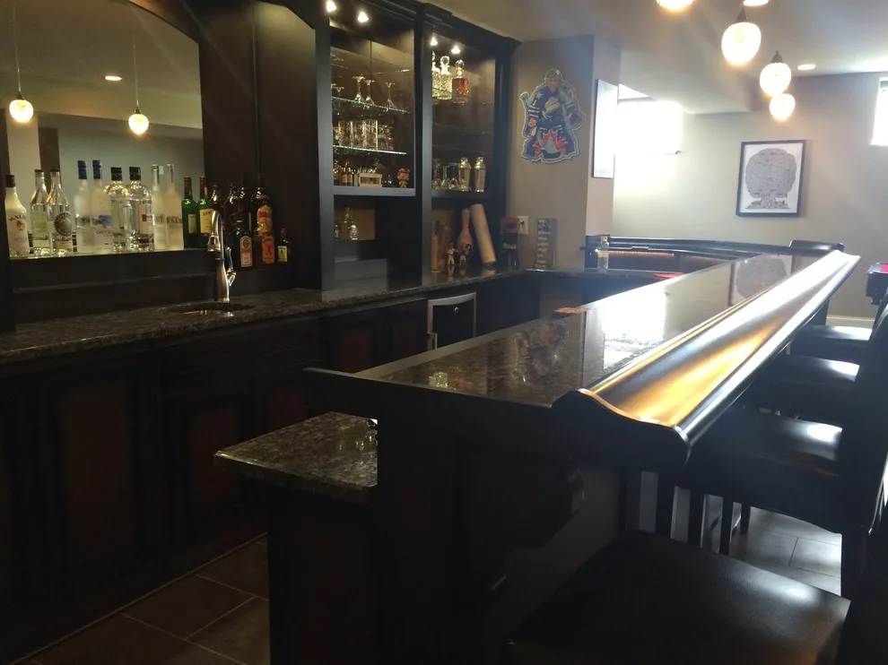 Upper Level Master Suite with Basement Bar by Bucher Construction - Photo 39