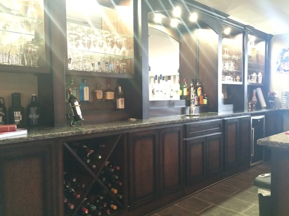 Upper Level Master Suite with Basement Bar by Bucher Construction - Photo 38