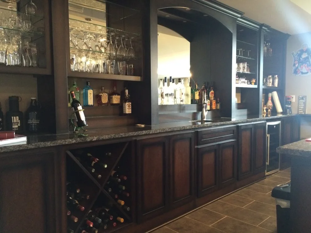 Upper Level Master Suite with Basement Bar by Bucher Construction - Photo 32