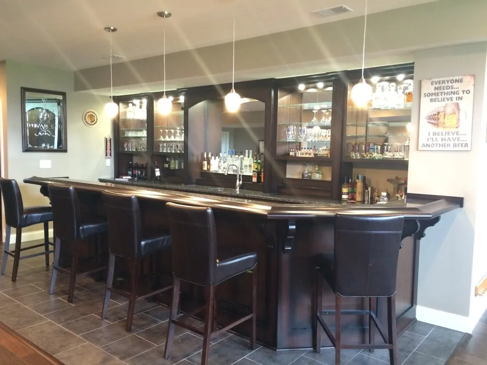 Upper Level Master Suite with Basement Bar by Bucher Construction - Photo 12