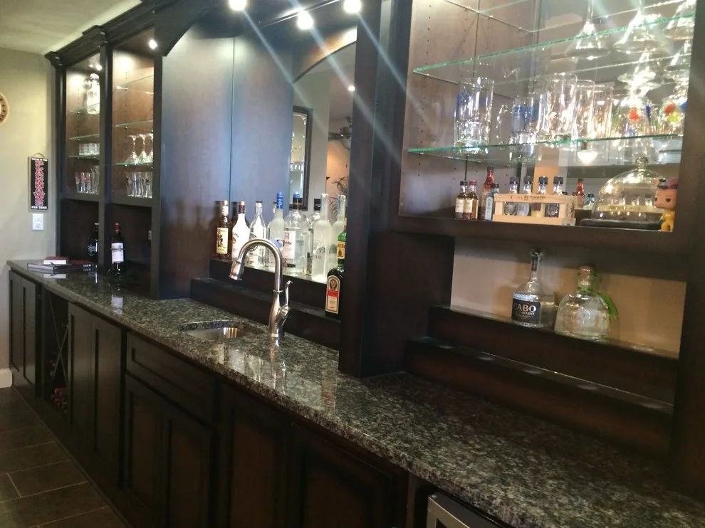 Upper Level Master Suite with Basement Bar by Bucher Construction - Photo 28