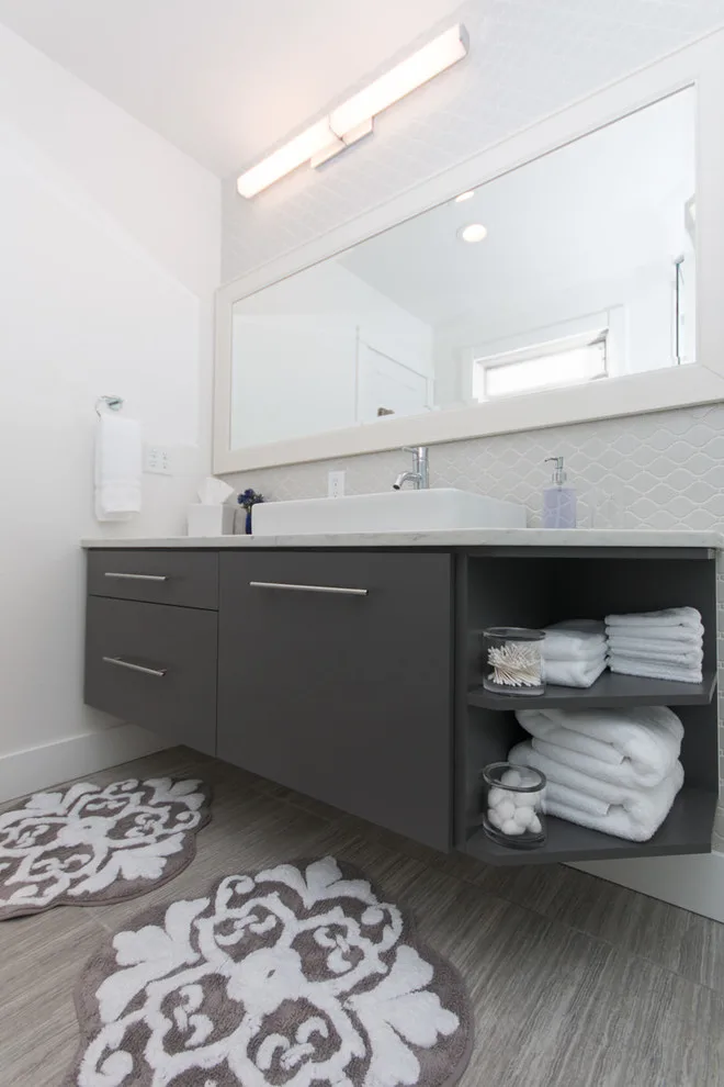 Marshwood Transitional Main Bathroom by Freestone LLC Design-build - Photo 8