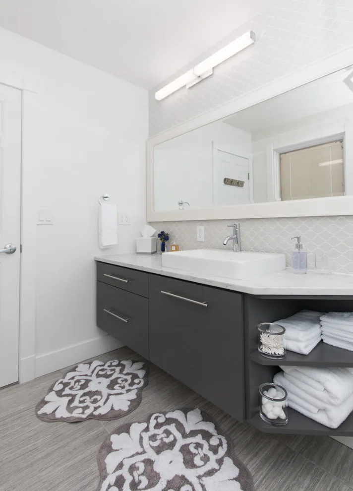 Marshwood Transitional Main Bathroom by Freestone LLC Design-build - Photo 11