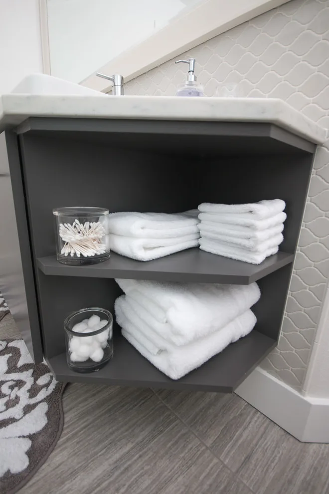 Marshwood Transitional Main Bathroom by Freestone LLC Design-build - Photo 9
