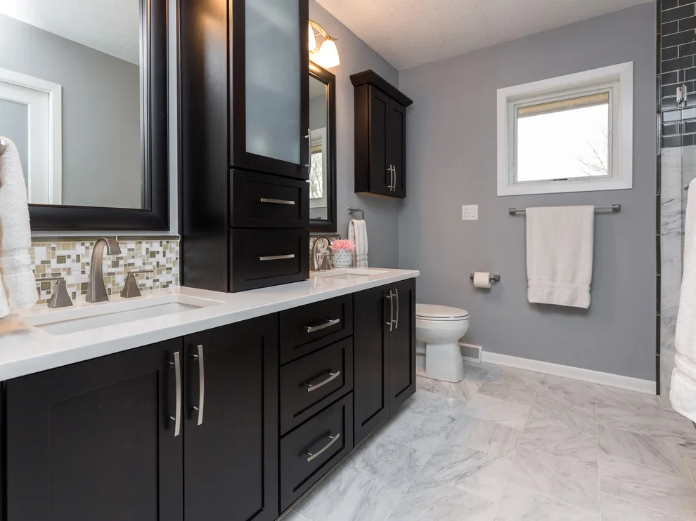 Stunning Marble Luxury Bathroom by Red House Remodeling - Photo 10