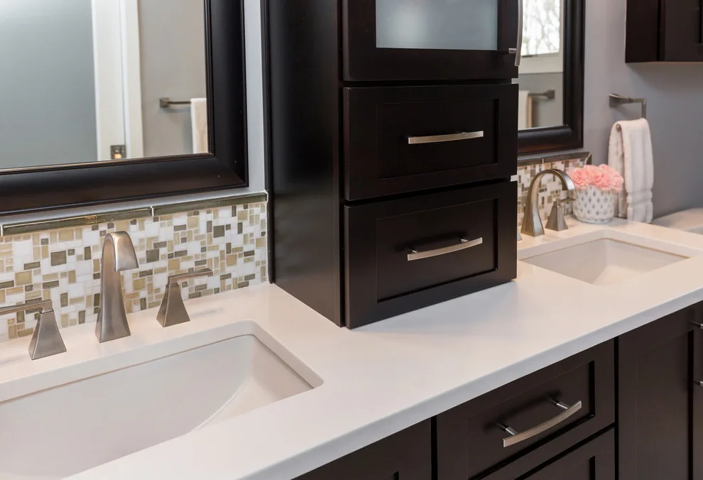 Stunning Marble Luxury Bathroom by Red House Remodeling - Photo 11