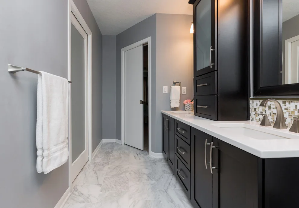 Stunning Marble Luxury Bathroom by Red House Remodeling - Photo 13