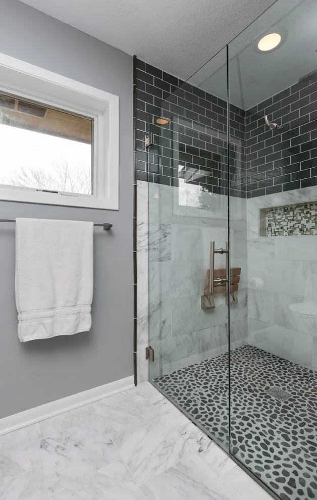Stunning Marble Luxury Bathroom by Red House Remodeling - Photo 17