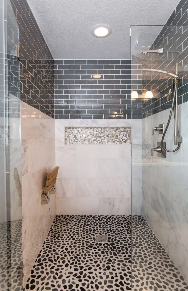 Stunning Marble Luxury Bathroom by Red House Remodeling - Photo 15