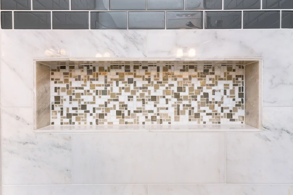 Stunning Marble Luxury Bathroom by Red House Remodeling - Photo 8