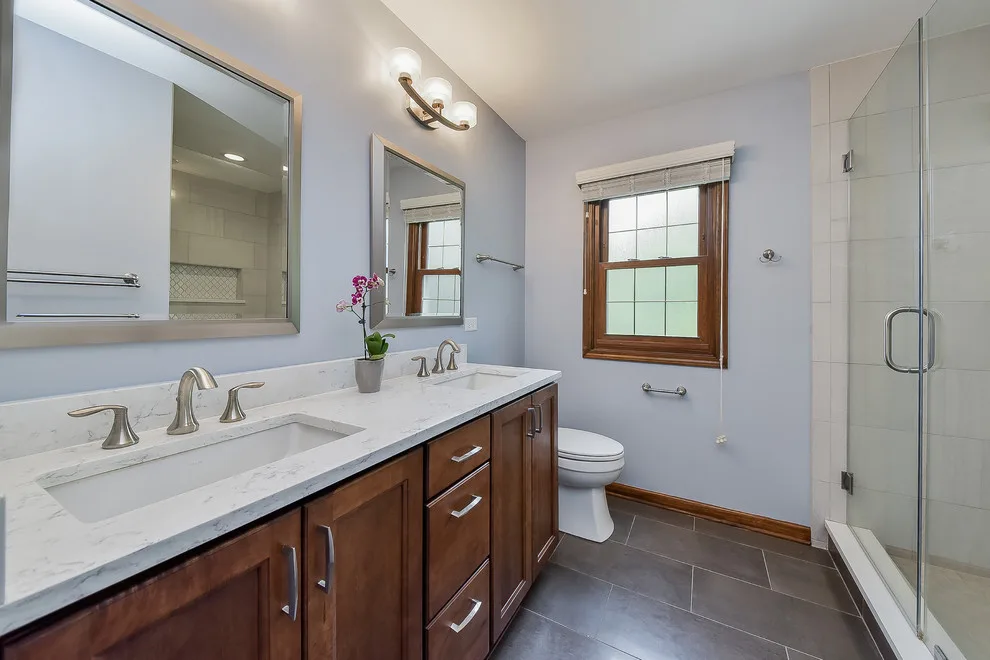 Master and Hall Bathroom Renovations by Sebring Design Build - Photo 5