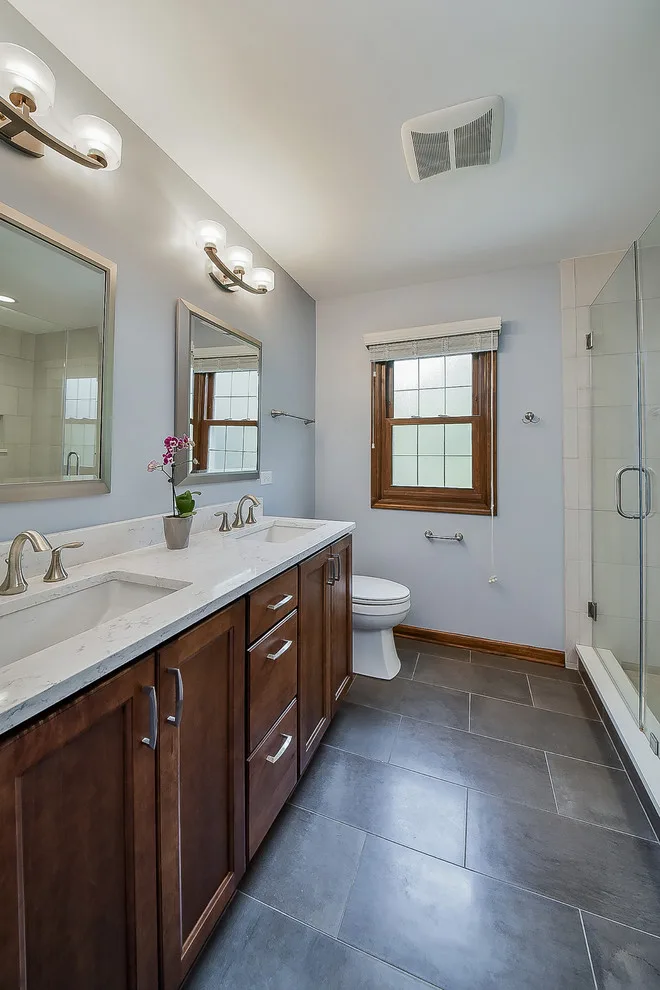 Master and Hall Bathroom Renovations by Sebring Design Build - Photo 2