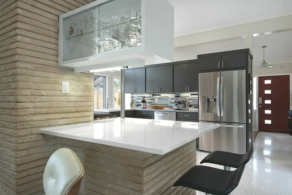 Forest Oaks Midcentury Modern Kitchen by Virtuoso Builders - Photo 10