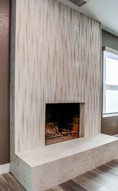 Mira Mesa Primary Bathroom and Fireplace by DM Hultenius Corporation - Photo 4