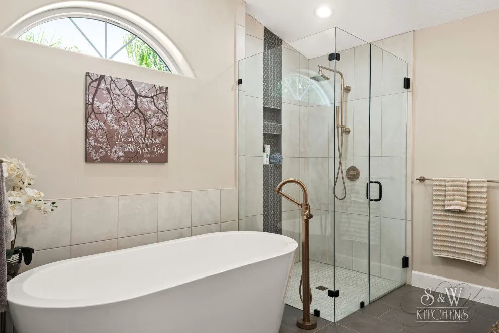 Contemporary and Sophisticated Master Bath by Sarah Kraus Bartelson - S&W Kitchens - Photo 3