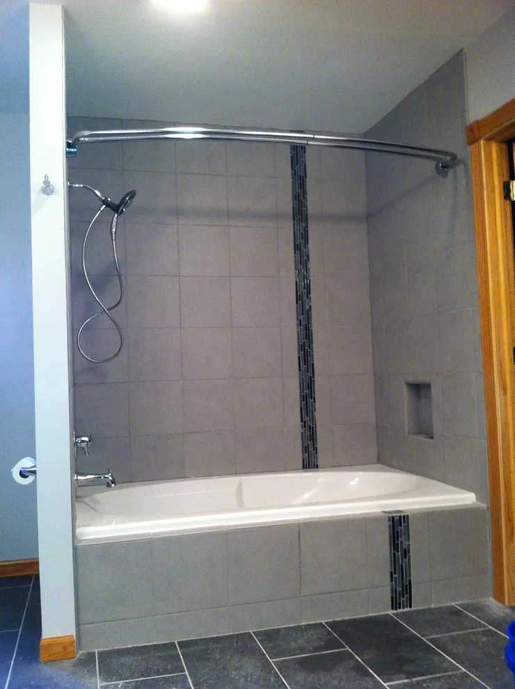 Contemporary Asian-Inspired Bathroom by Midwest Remodeling - Photo 10
