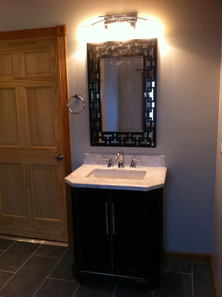 Contemporary Asian-Inspired Bathroom by Midwest Remodeling - Photo 6