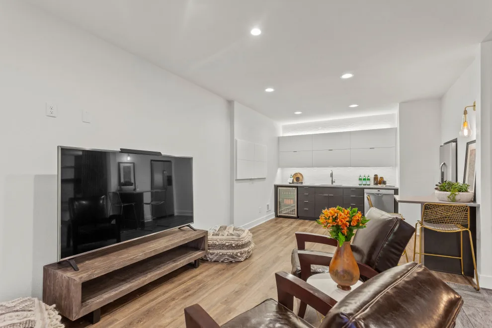 Contemporary Basement Remodel by Owen Homes LLC - Photo 2