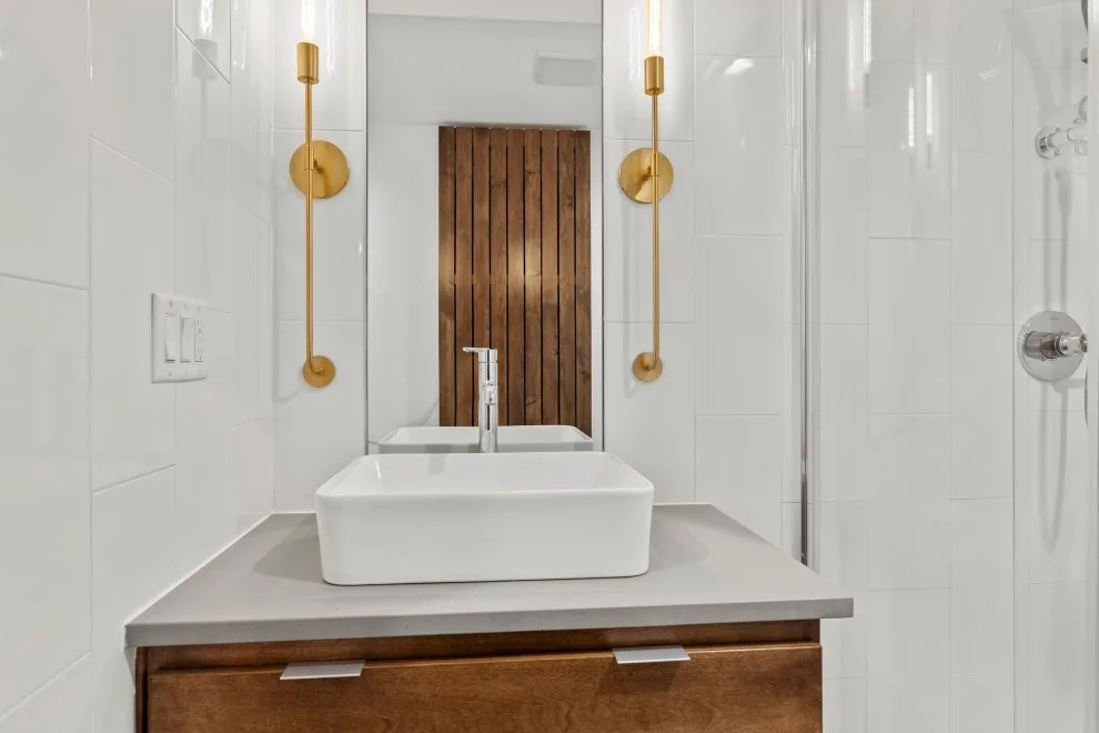 Contemporary Basement Remodel by Owen Homes LLC - Photo 5