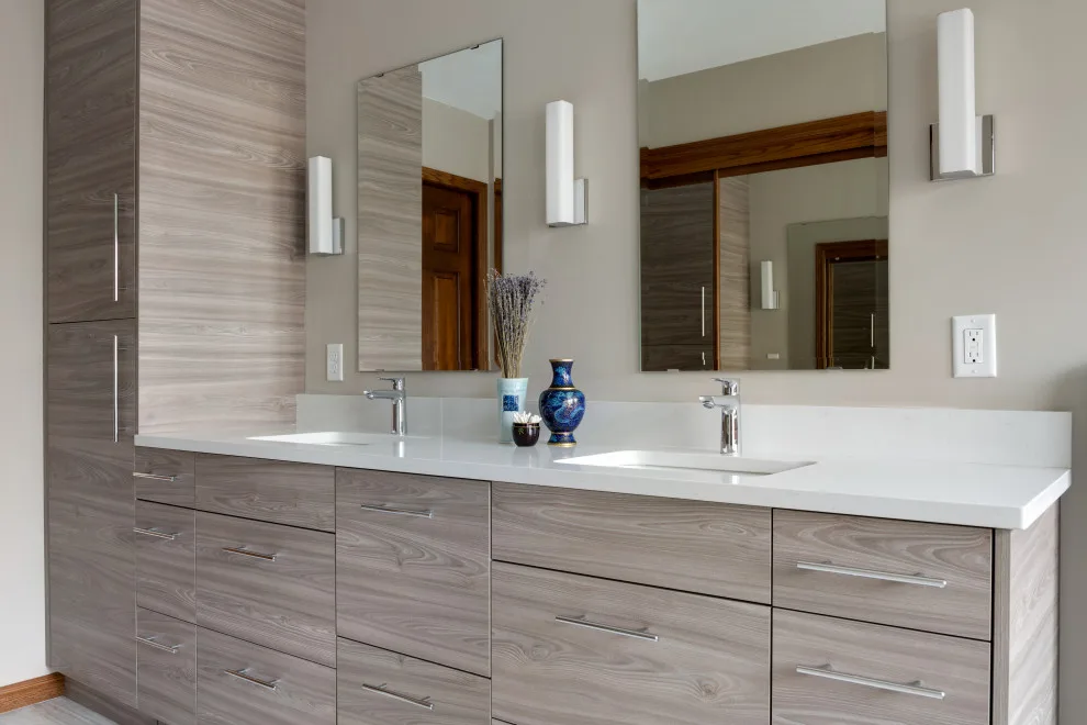 Contemporary Bathroom by Wise Design & Remodel LLC - Photo 4