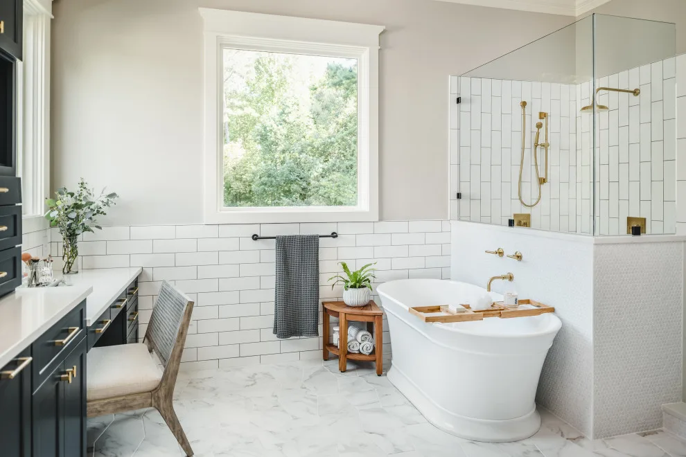 Contemporary Bath Makeover by Craft And Trade Renovations LLC - Photo 21