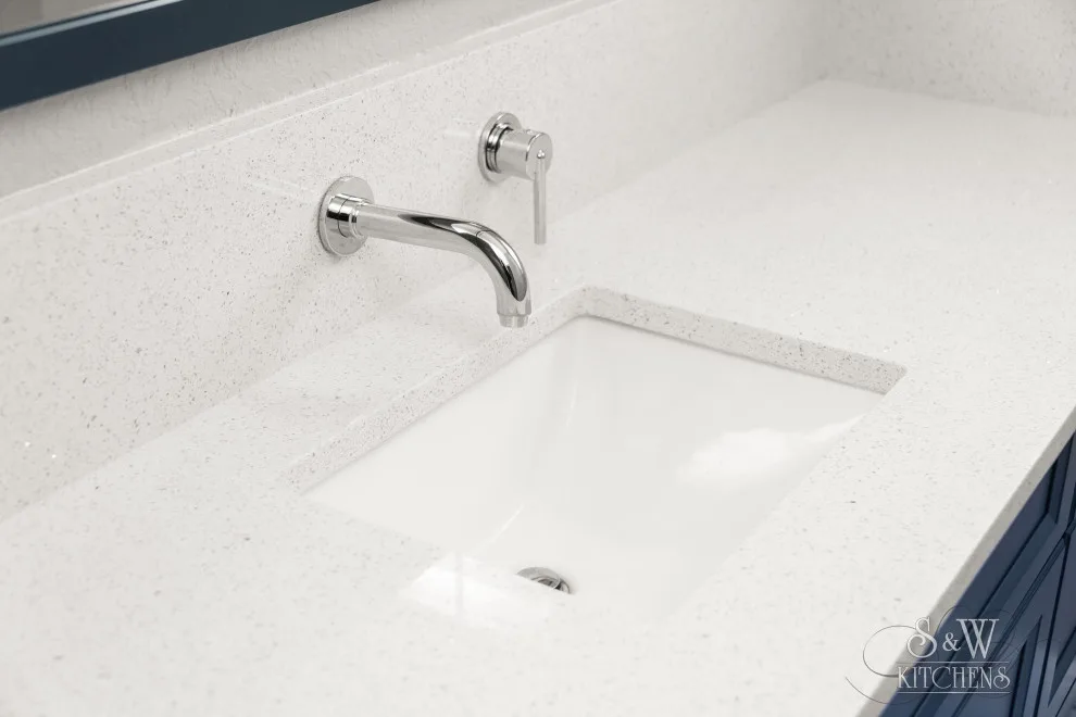 Contemporary Blues Luxury Bathroom by Sarah Kraus Bartelson - S&W Kitchens - Photo 7
