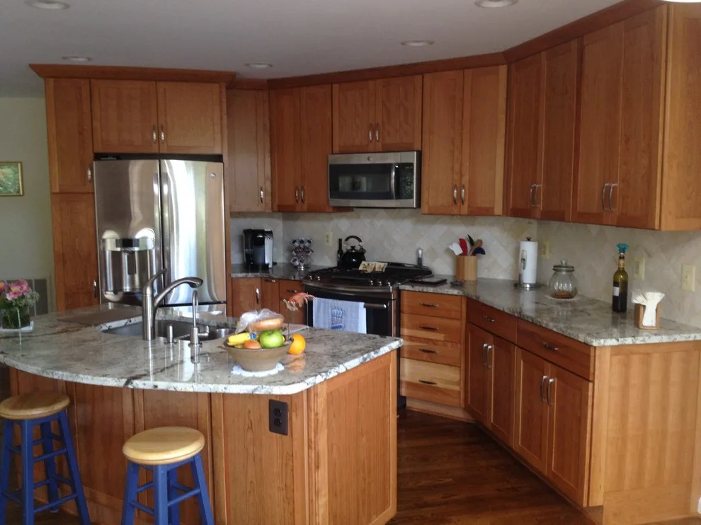 Contemporary Cherry Kitchens by Construction Solutions - Photo 2