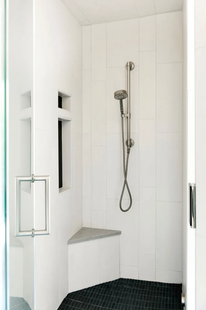 Contemporary Master Suite Renovation: Master Bathroom with Laundry Space by Bluestem Remodeling - Photo 7