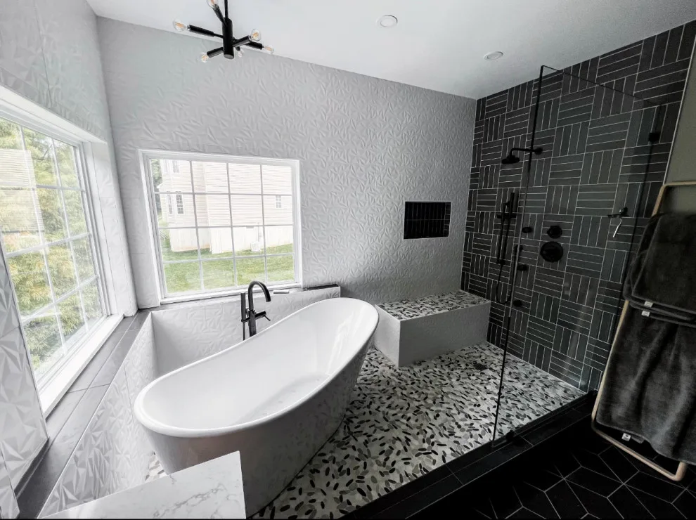 Contemporary Master Bathroom - Garnet Valley, PA by Tatcor Design Build - Photo 2