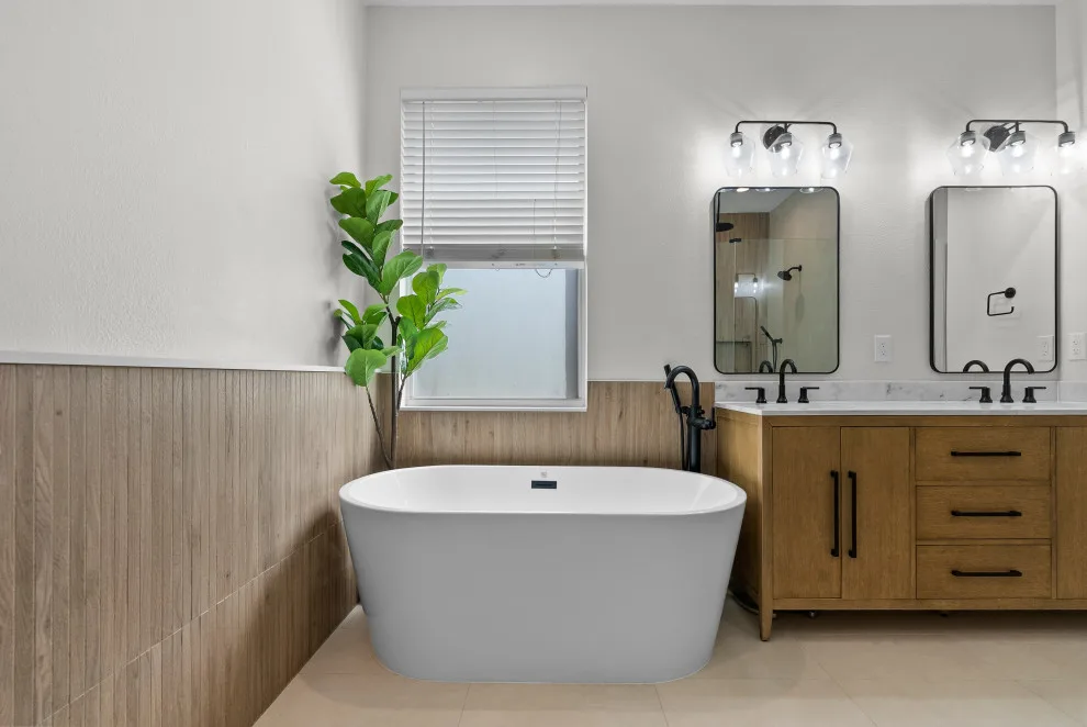 Contemporary Natural Spa Bathroom by Revive Design And Renovation - Photo 2