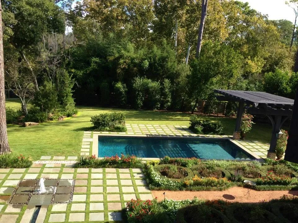 Decorative Concrete Patios with Outdoor Lighting by Outer Image Design - Photo 5
