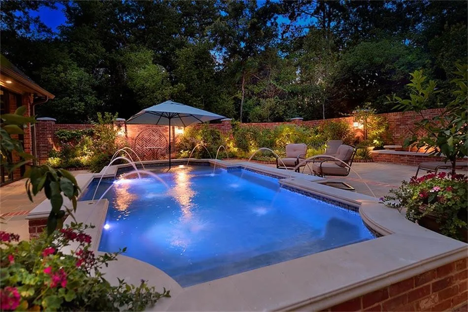 Decorative Concrete Patios with Outdoor Lighting by Outer Image Design - Photo 6