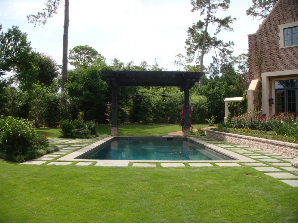 Decorative Concrete Patios with Outdoor Lighting by Outer Image Design - Photo 4