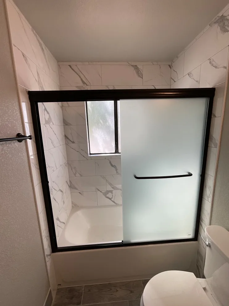 Contemporary Bathroom Renovation in Sacramento by Noor Construction Inc. - Photo 3