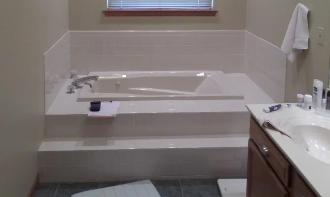 Contemporary Spa Primary Bathroom by Riverside Construction, LLC - Photo 2