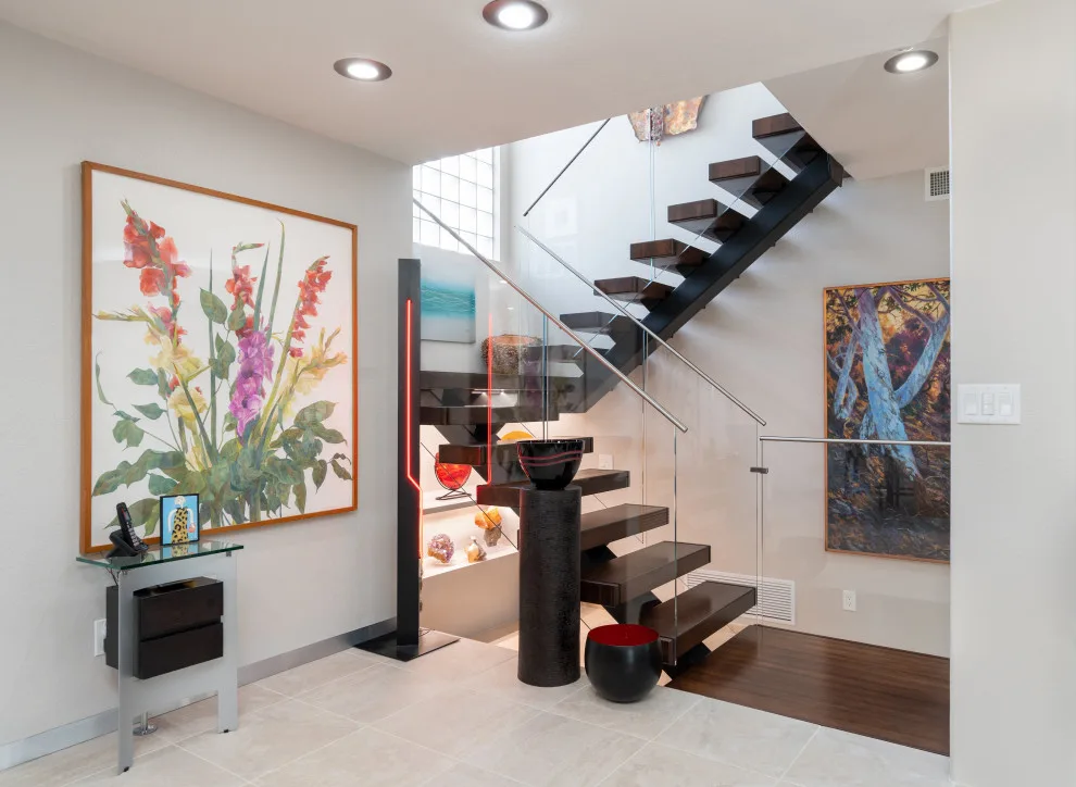Contemporary Stairway by Desert Earth And Wood, LLC - Photo 6