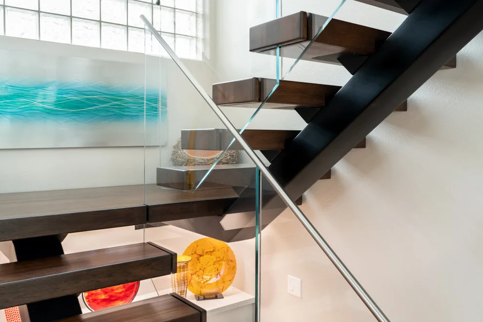 Contemporary Stairway by Desert Earth And Wood, LLC - Photo 7