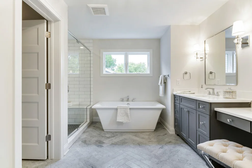 Contemporary Stucco Tudor by TRIO Design And Build - Photo 11
