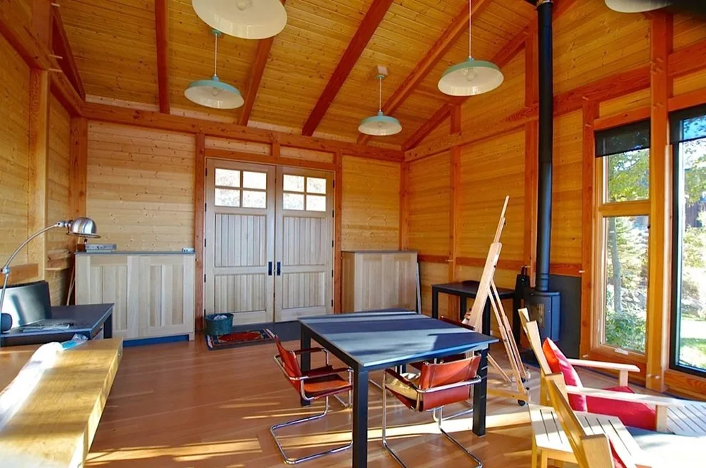Contemporary Timber Frame Workshop by Davis Frame Company - Photo 7