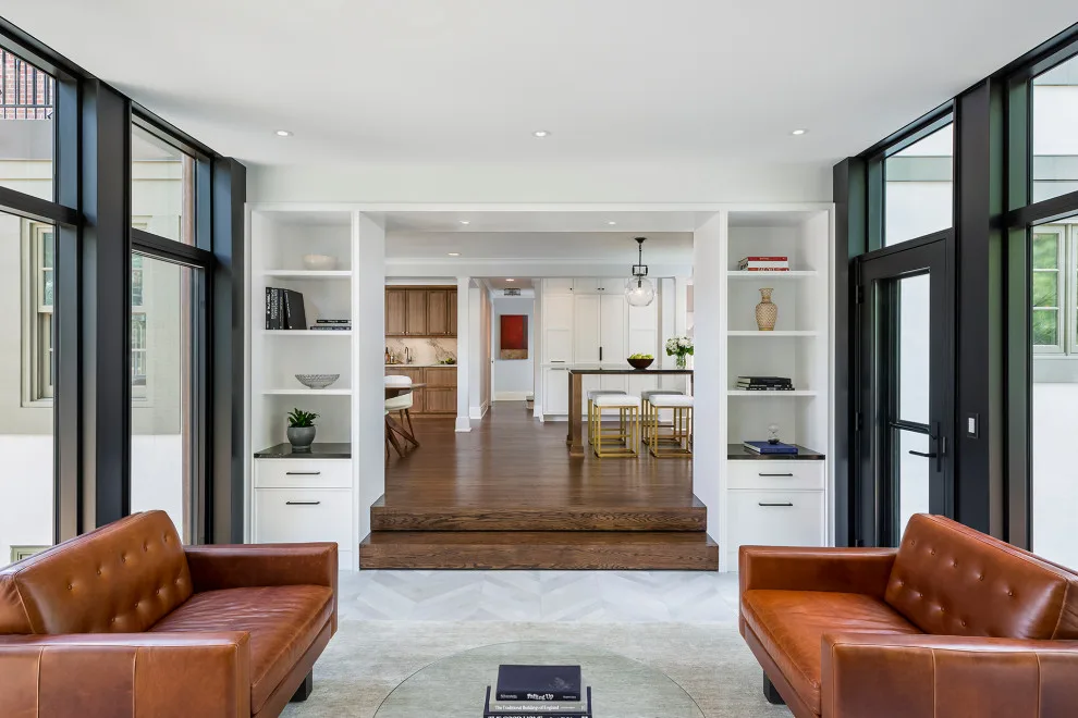 Contemporary Tudor Sunroom by Quartersawn Design Build - Photo 4