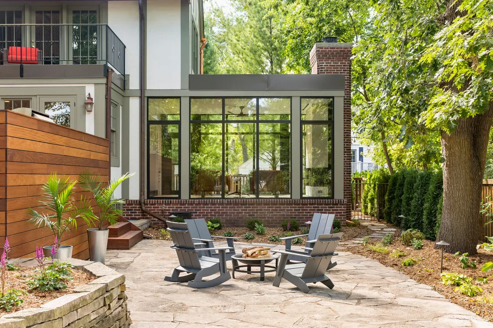 Contemporary Tudor Sunroom by Quartersawn Design Build - Photo 2