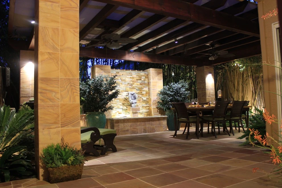 Exotic outdoor dining room by Michael Glassman & Associates - Photo 7